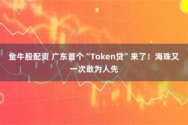 金牛股配资 广东首个“Token贷”来了！海珠又一次敢为人先